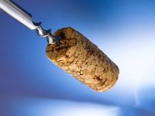 Corkscrew And Cork Stock Photography Corkscrew And Cork Stock Photography