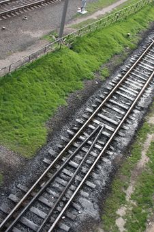 Long Railway Royalty Free Stock Photography Long Railway Royalty Free Stock Photography