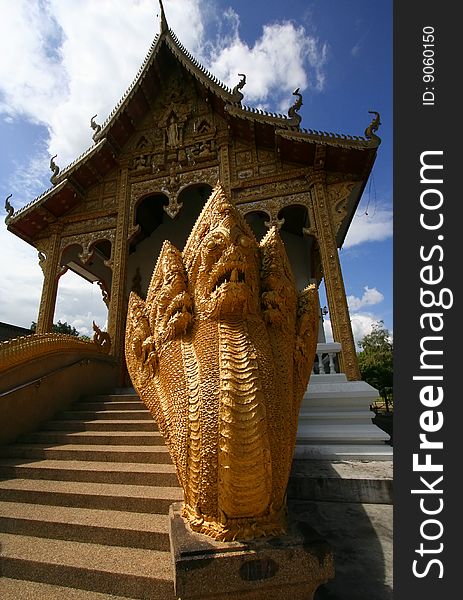 Buddistkiy temple on a background clear sky in Thailand. Buddistkiy temple on a background clear sky in Thailand