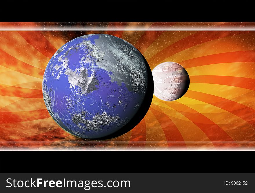 Background With Planets