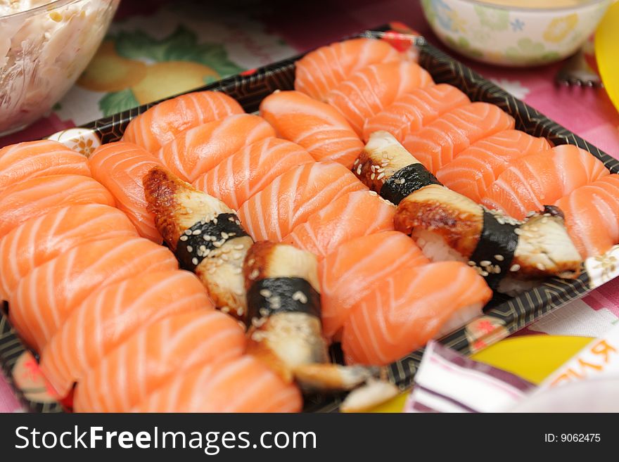 Set of sushi