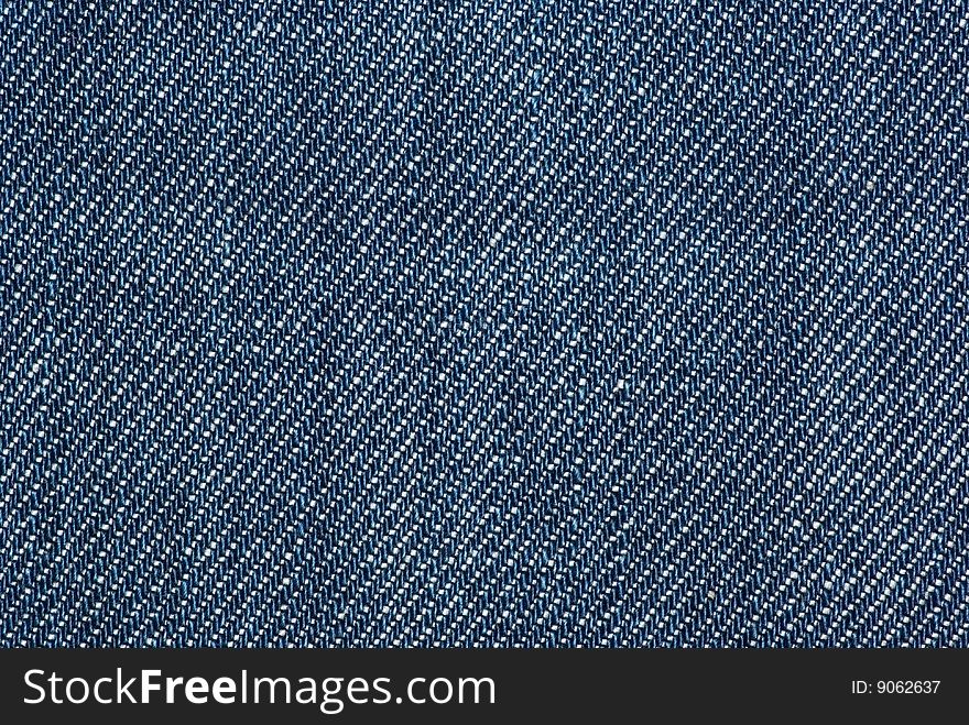 Abstract background: Close-up shot of blue denim