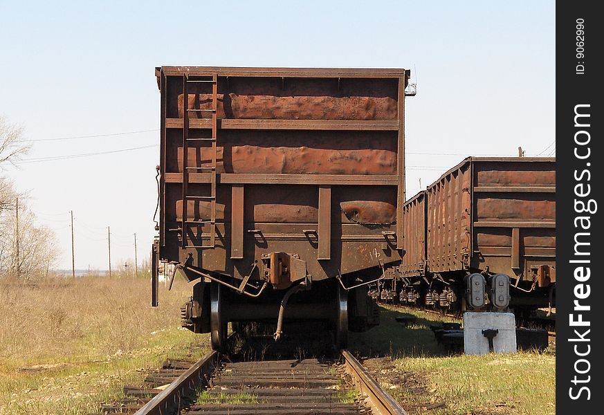Old railway cargo wagon.
Ukraine.
April 2009. Old railway cargo wagon.
Ukraine.
April 2009.