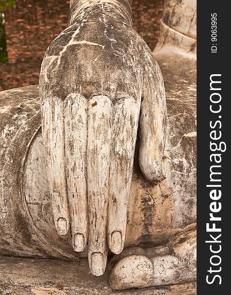 Buddha image in Sukhothai historical park