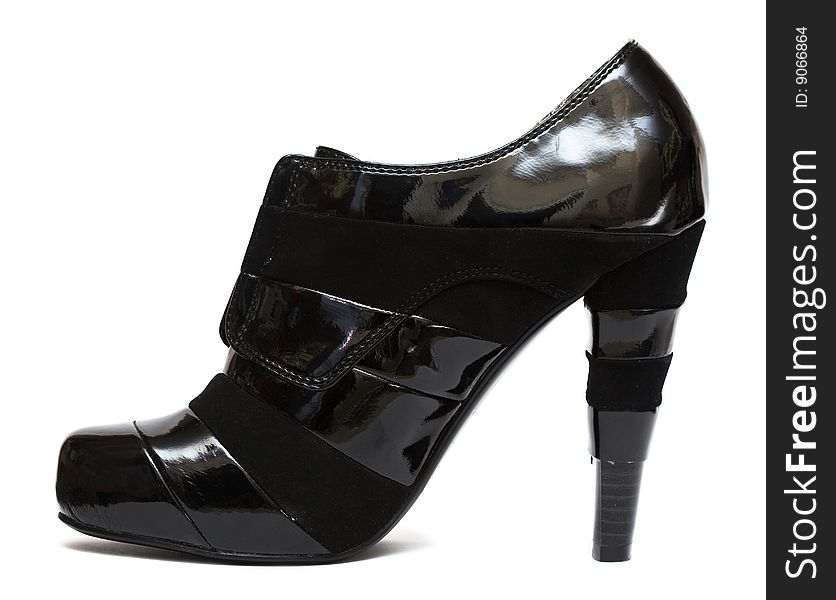 Black womanish shoe
