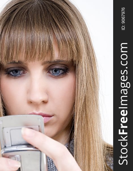 Female With Cellular Phone