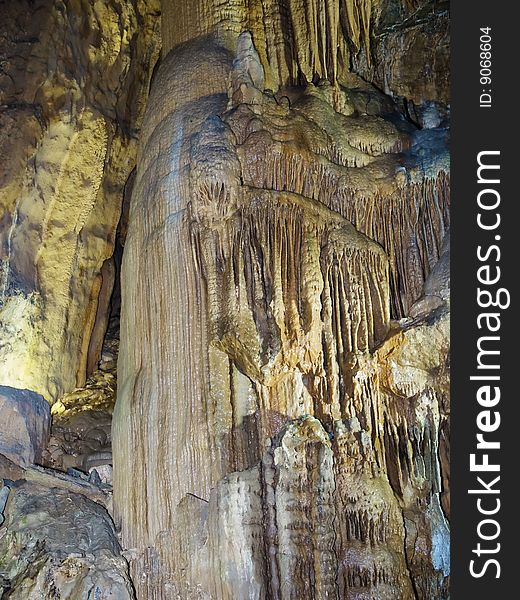 Cave Stalagmite in Gold Mine