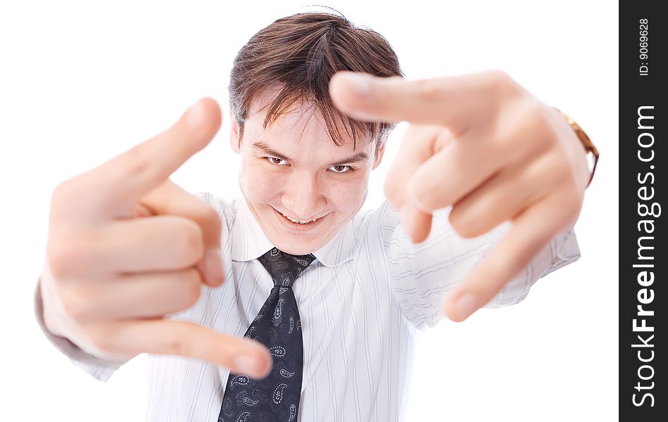 Portrait of a smiling young businessman.