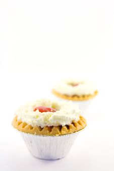 Two Strawberry Tarts Stock Image Two Strawberry Tarts Stock Image