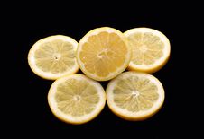 Lemon And Piece Of Lemon Stock Photography Lemon And Piece Of Lemon Stock Photography