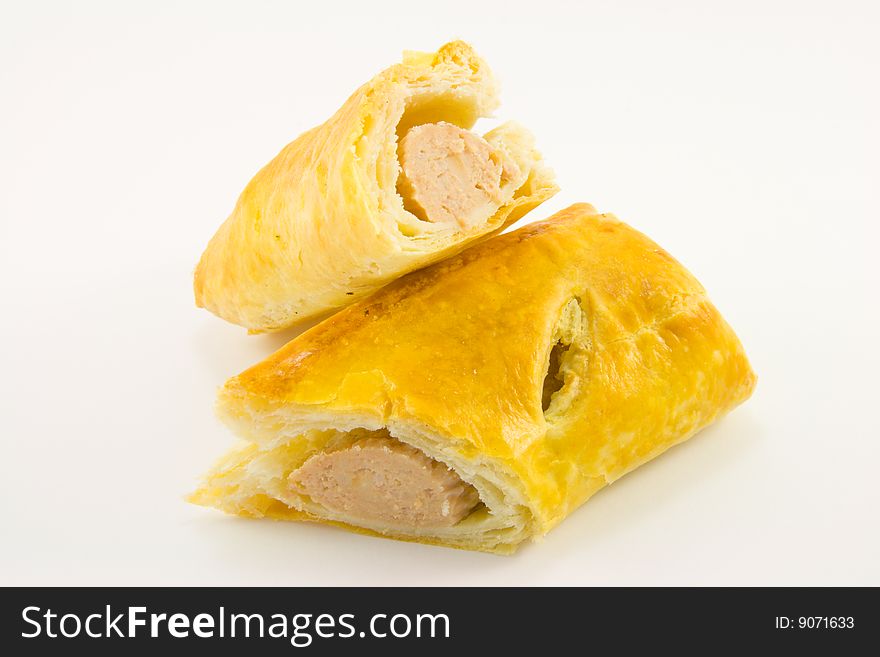 Sausage Roll Cut In Half