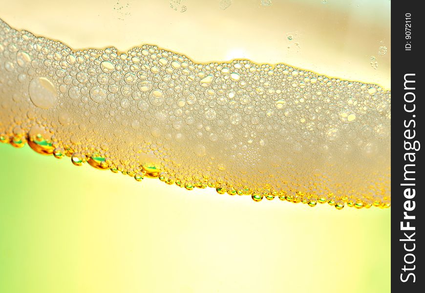 Beer Bubbles Closeup