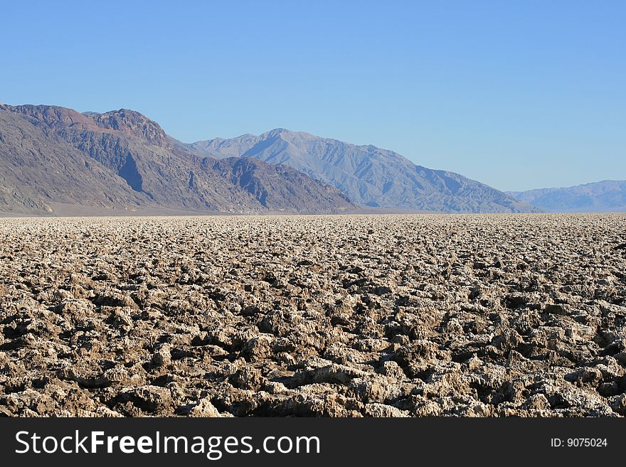 Devil's Golf Course, Death Valley National Park, California. Devil's Golf Course, Death Valley National Park, California