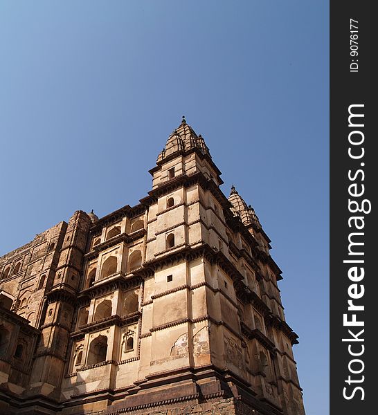 Palace in Orcha, Madhya Pradesh, India.