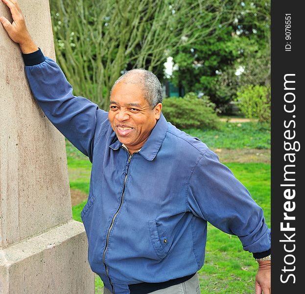 African american man feeling happy. African american man feeling happy.