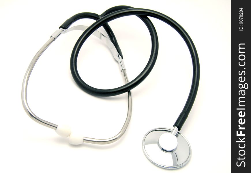 Medical Stethoscope on white background