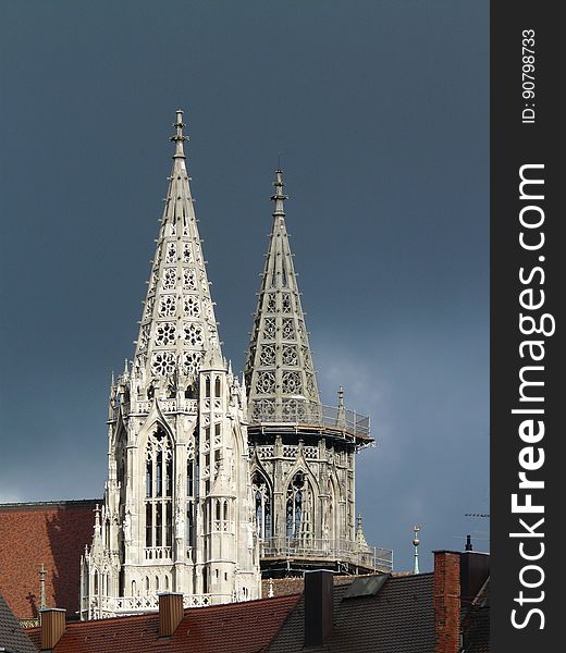 Spire, Landmark, Building, Medieval Architecture