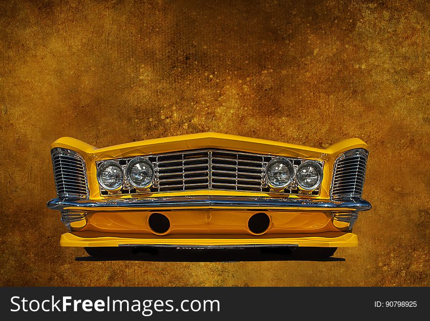 Motor Vehicle, Yellow, Car, Automotive Design