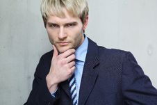 Business Man Thinking Royalty Free Stock Images