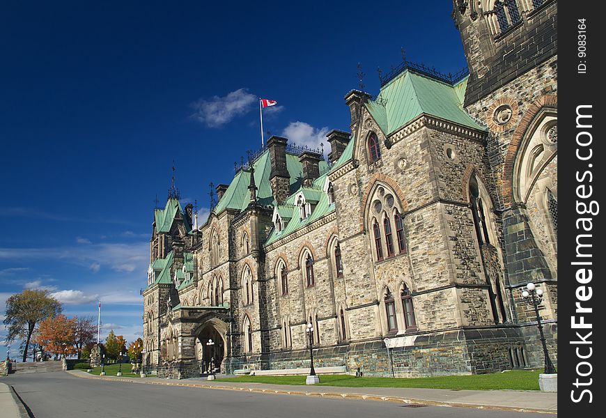 Canadian parliament building in Ottawa