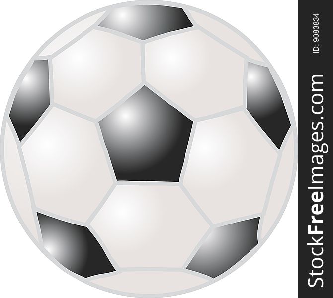 A image of a soccer ball. A image of a soccer ball