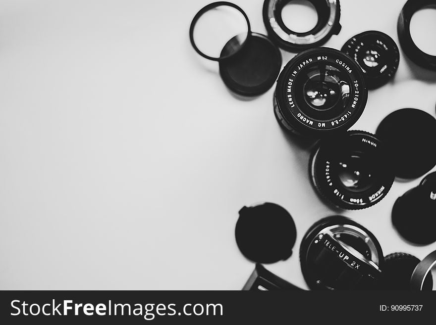 Close-up Of Buttons Against White Background