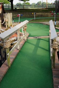 Miniature Golf Hole Royalty Free Stock Images Miniature Golf Hole Royalty Free Stock Images