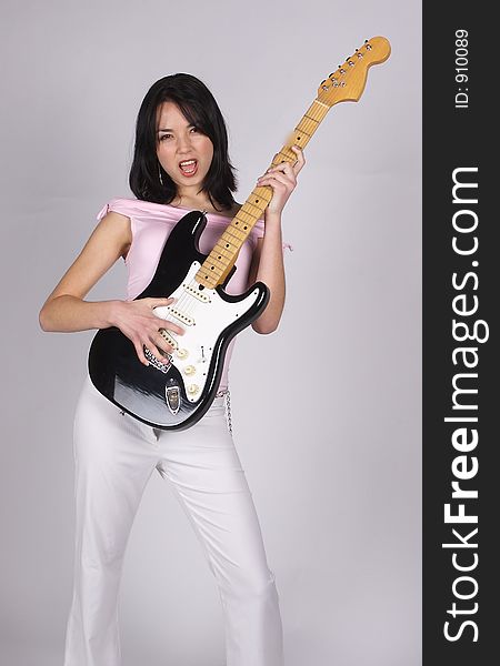 Asian Guitar Girl