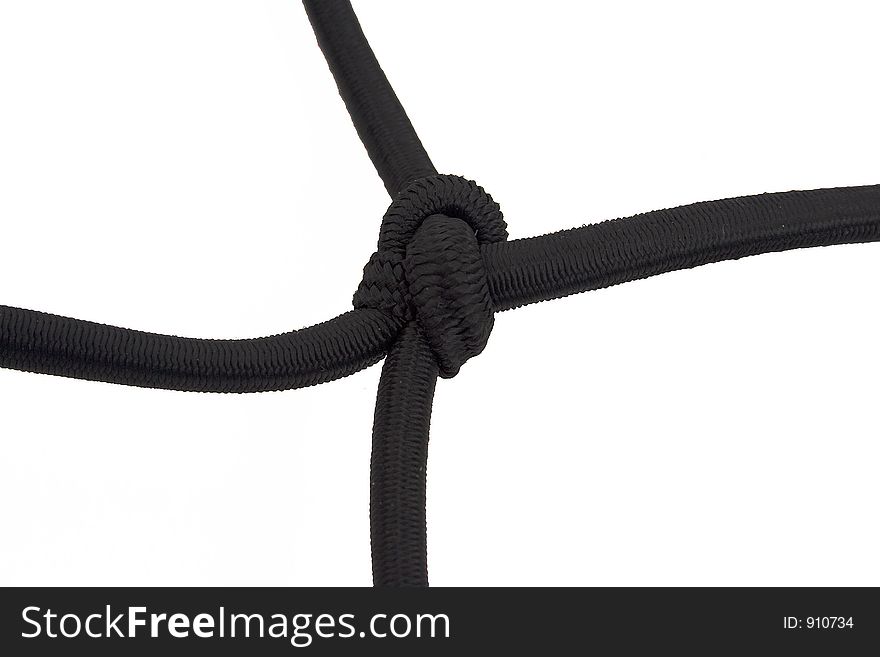 Black knot on a fishing net