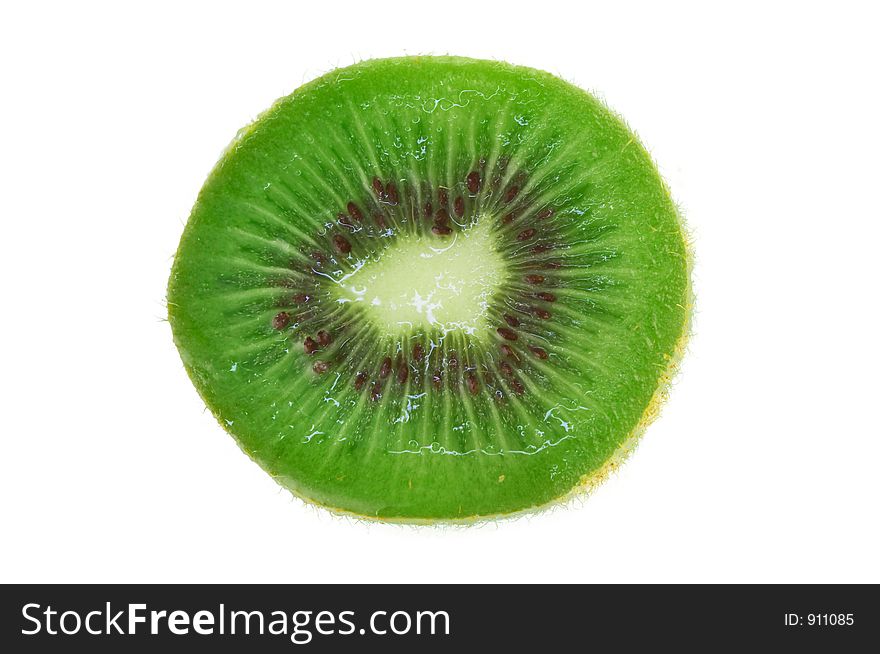 Fresh kiwi isolated on white and clipping path included. Fresh kiwi isolated on white and clipping path included