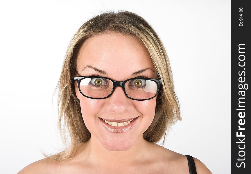 Young girl in glasses