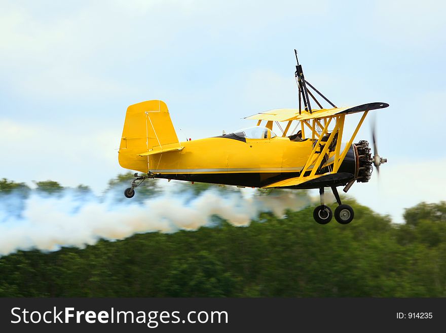 Flying aircraft on AirShow. Flying aircraft on AirShow