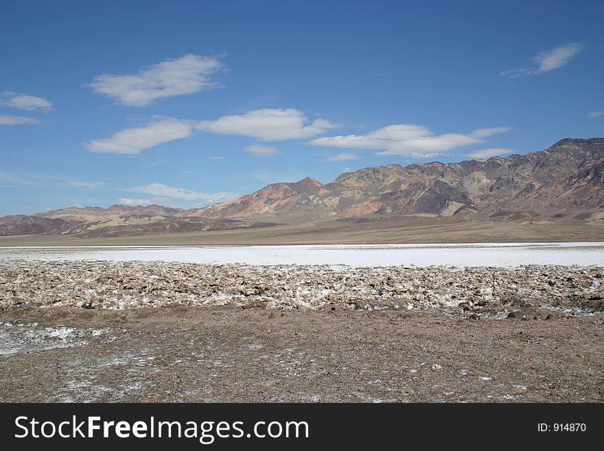 Desert Salt Flats Of Death Valley