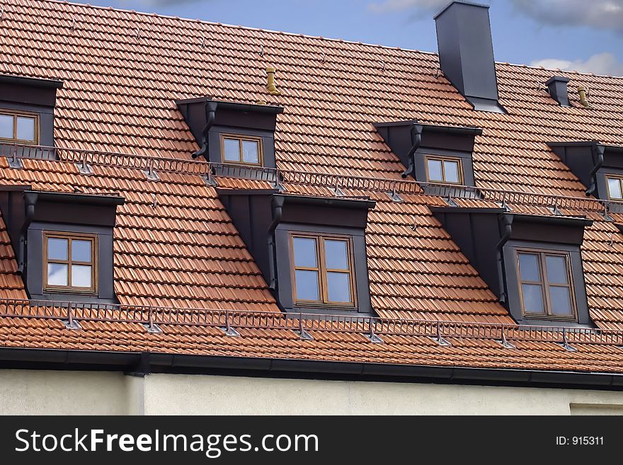 Roof of german building