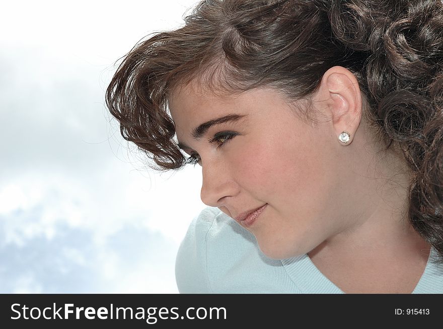 Woman portrait outdoors