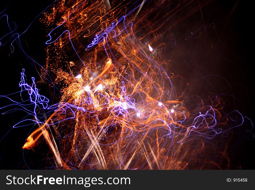 Fireworks abstraction