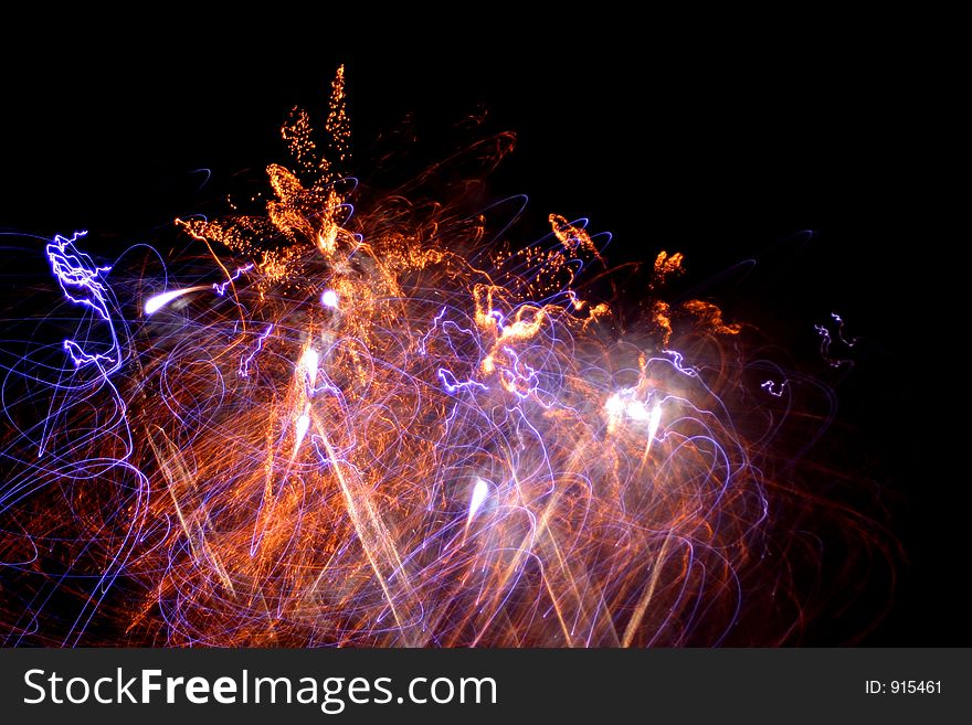 Fireworks abstraction