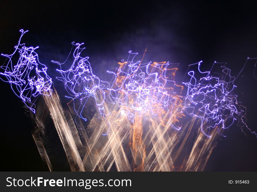 Fireworks abstraction