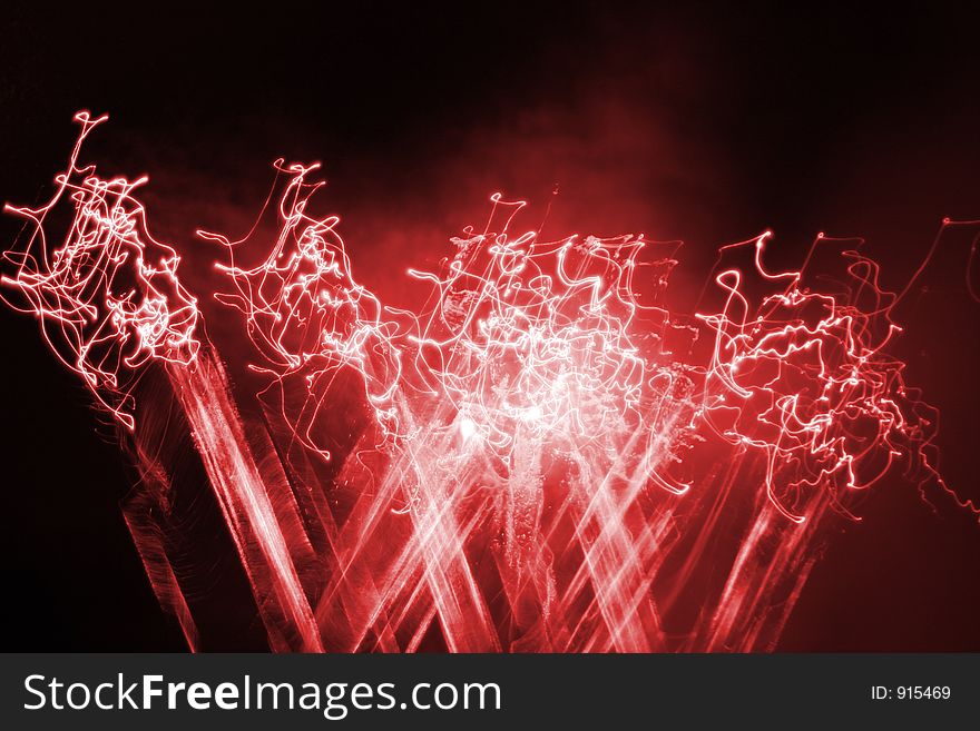 Fireworks abstraction