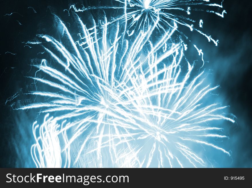 Abstract firework background. Abstract firework background