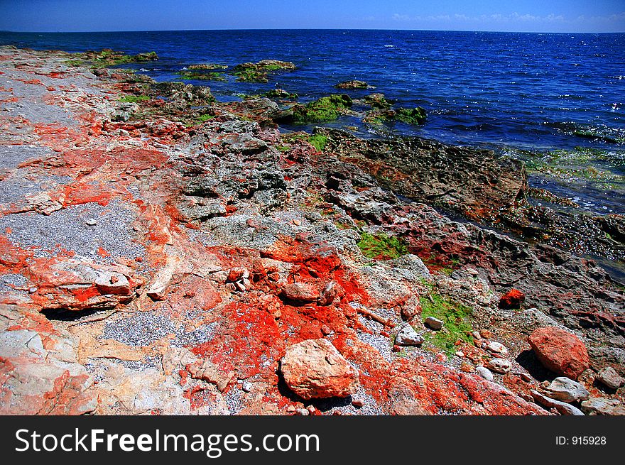 Black sea shore in different and powerful colors. Black sea shore in different and powerful colors