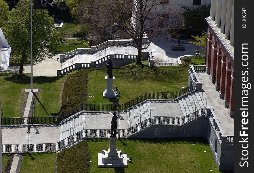 Massachusetts State House Stairs