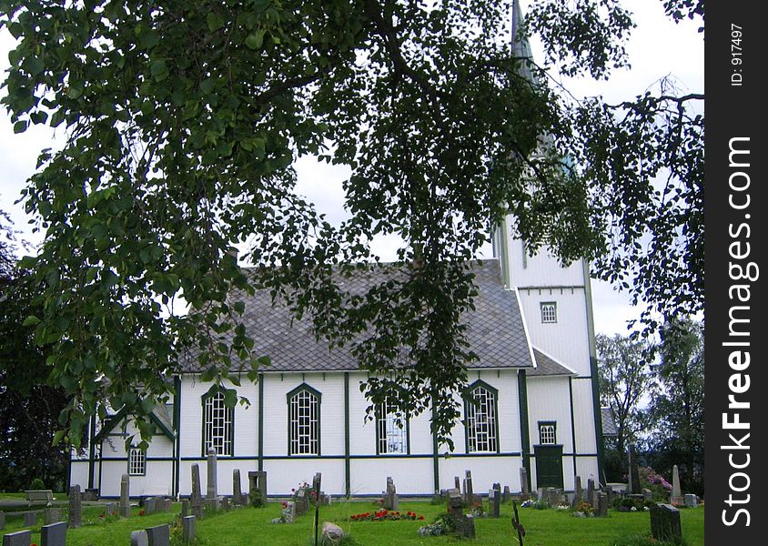 Church with cemetery