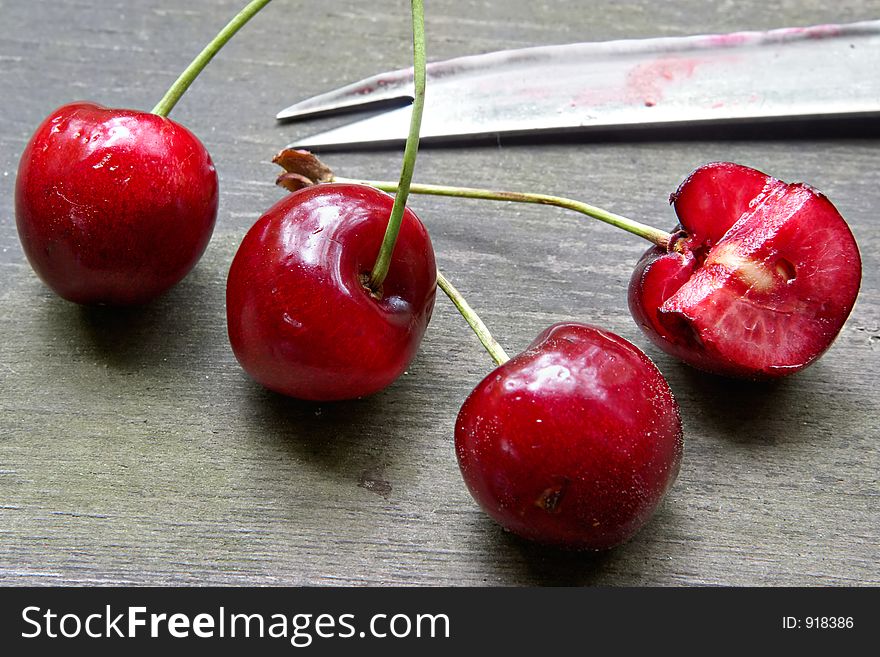 Cherries in the prime of life. Cherries in the prime of life