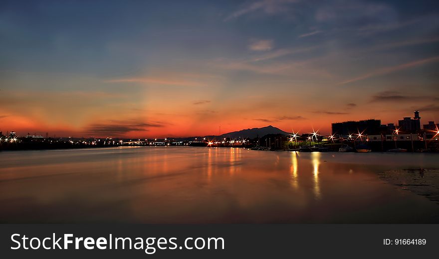 Panoramic Photography of City Skyline during Nigh Time