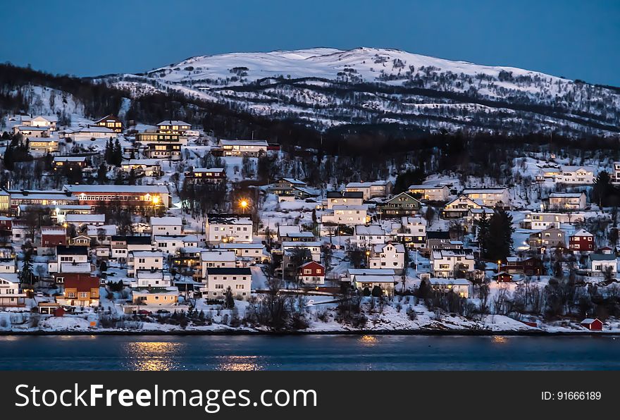Town On The Coastline Of Norway