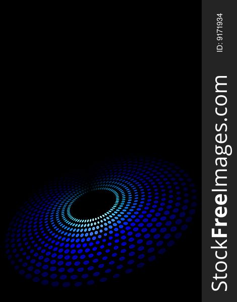 Vector illustration of Blue Spot Disk