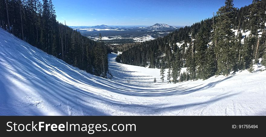 The Arizona Snowbowl is a full-service downhill ski resort in the San Francisco Peaks 14 miles north of Flagstaff, Arizona. Casino trail is a black diamond run. Photo by Brady Smith, January 20, 2016. Credit: U.S. Forest Service, Coconino National Forest. See Arizona Snowbowl for information on the Coconino National Forest website. The Arizona Snowbowl is a full-service downhill ski resort in the San Francisco Peaks 14 miles north of Flagstaff, Arizona. Casino trail is a black diamond run. Photo by Brady Smith, January 20, 2016. Credit: U.S. Forest Service, Coconino National Forest. See Arizona Snowbowl for information on the Coconino National Forest website.