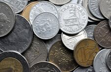 Detail View, Old Coins Stock Photo Detail View, Old Coins Stock Photo