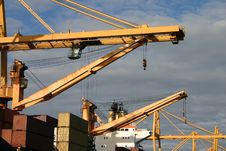 Gantry Cranes Royalty Free Stock Photos